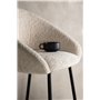 Barstol Velvet, Vit/Svart