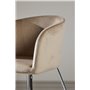 Matstol Berit, Beige/Silver