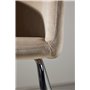Matstol Berit, Beige/Silver