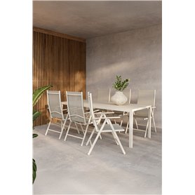 Matgrupp Break med Break matstolar, 205 × 90 cm