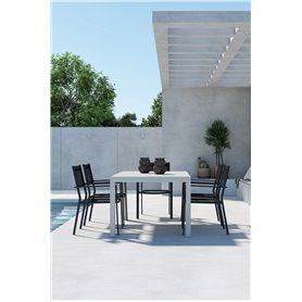 Matgrupp Capo med Copacabana matstolar, 160 × 100 cm