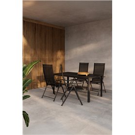 Matgrupp Giardini med Levanzo matstolar, 150 × 85 cm
