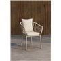 Matstol Linos, Vit/Beige