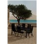 Matgrupp Break med Levanzo matstolar, 205 × 90 cm